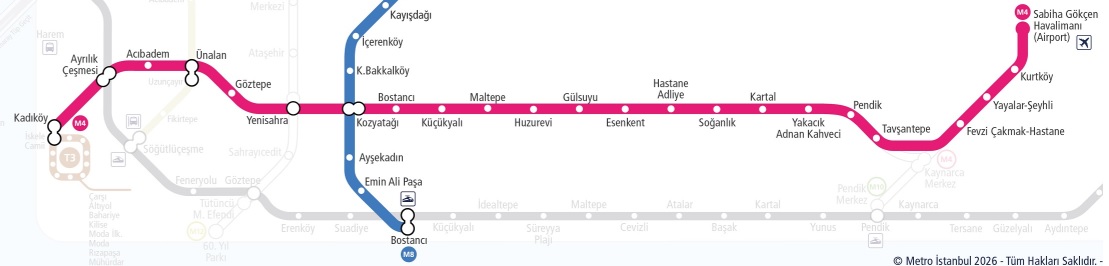 sabiha gökçen metro haritası